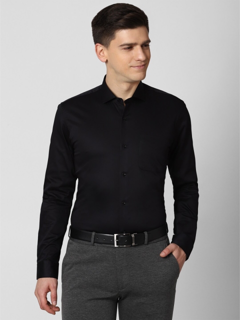 

Peter England Men Black Formal Shirt