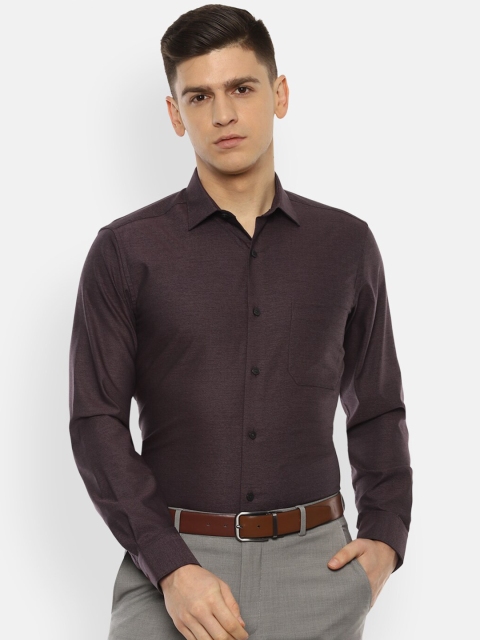 

Louis Philippe Men Purple Slim Fit Pure Cotton Formal Shirt