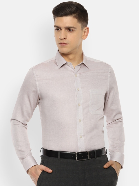 

Louis Philippe Men Beige Slim Fit Formal Shirt