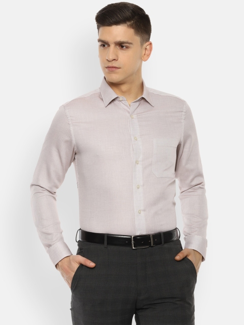 

Louis Philippe Men Beige Slim Fit Formal Shirt