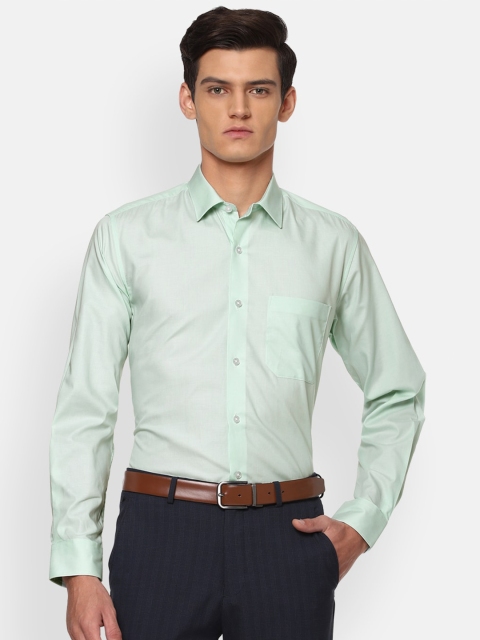 

Louis Philippe Men Green Striped Slim Fit Formal Shirt