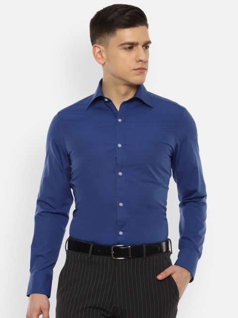

Louis Philippe Men Blue Formal Shirt