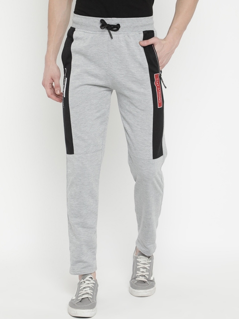 

V2 Value & Variety Men Grey Melange & Black Colorblocked Lounge Pants