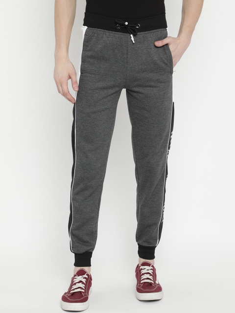 

V2 Value & Variety Men Grey & Black Cotton Printed Track Pants