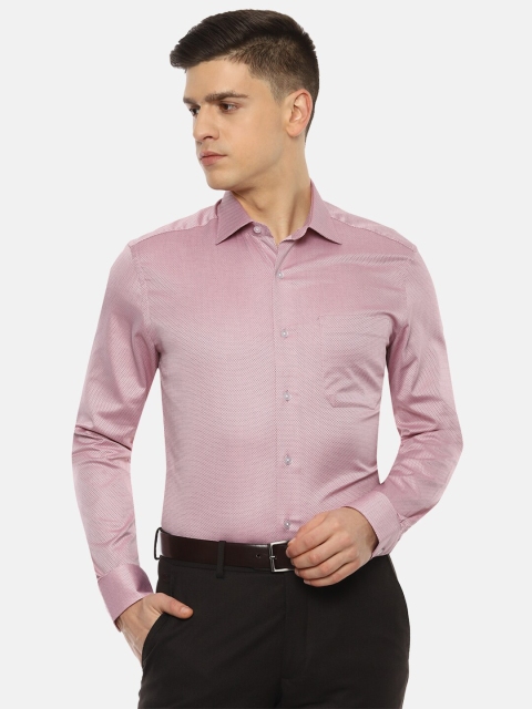 

Louis Philippe Gods & Kings Men Maroon Pure Cotton Formal Shirt