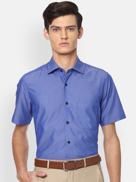 

Louis Philippe Men Blue Formal Shirt