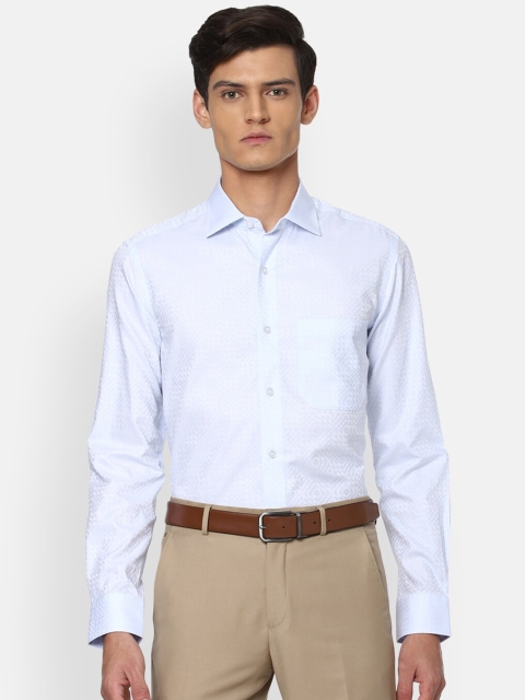 

Louis Philippe Men Blue Formal Shirt