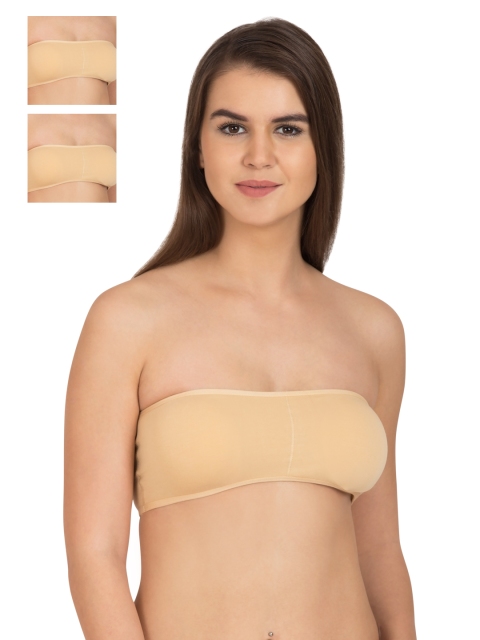 Tweens Pack of 3 Nude-Coloured Tube Bras TW278SK available at myntra for Rs.382