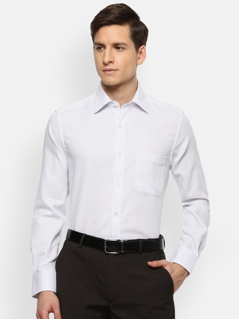 

Louis Philippe Men Blue Striped Formal Shirt