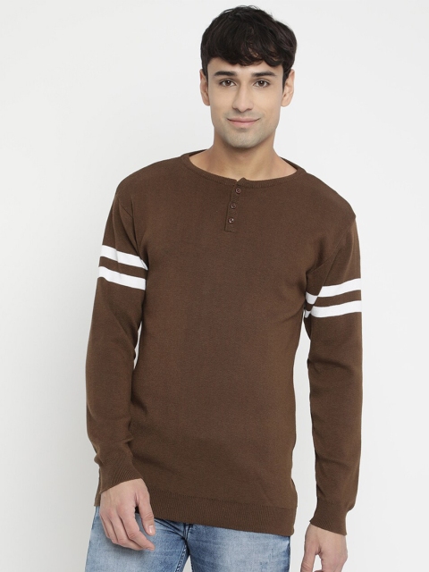 

V2 Value & Variety Men Brown & White Pullover
