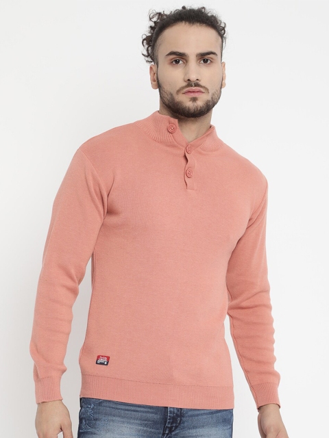 

V2 Value & Variety Men Peach-Coloured Pullover