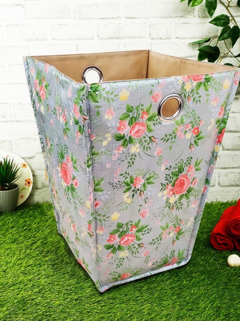 

BIANCA Multicoloured Foldable Fabric Laundry Basket, Khaki