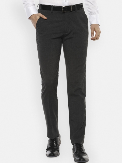 

Louis Philippe Men Black Slim Fit Trousers