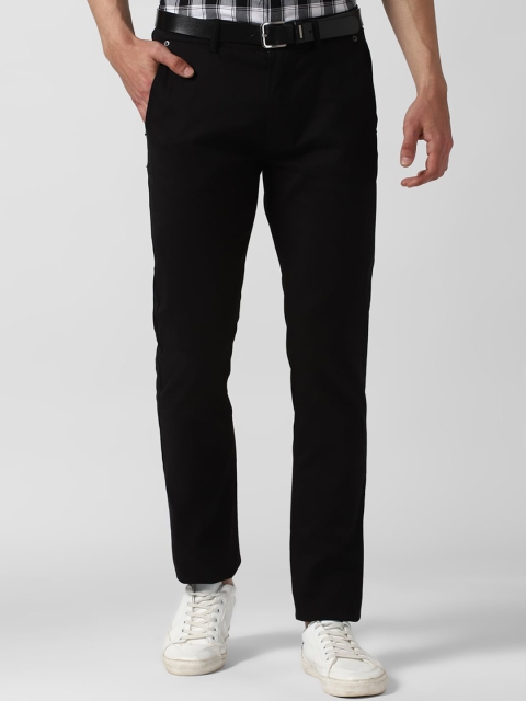 

Peter England Casuals Men Black Slim Fit Trousers