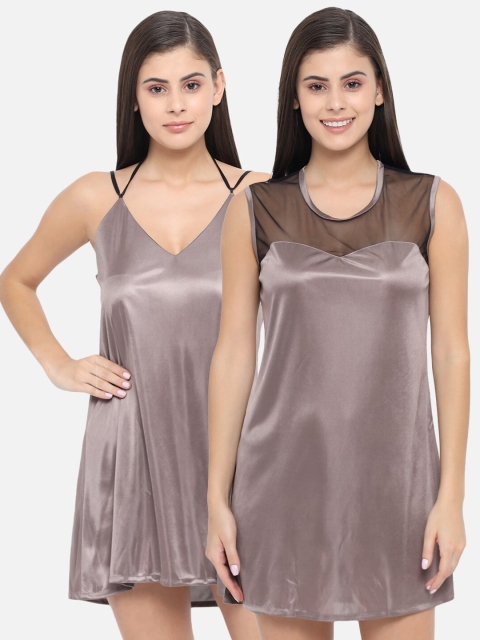 

Klamotten Set of 2 Taupe Baby Doll