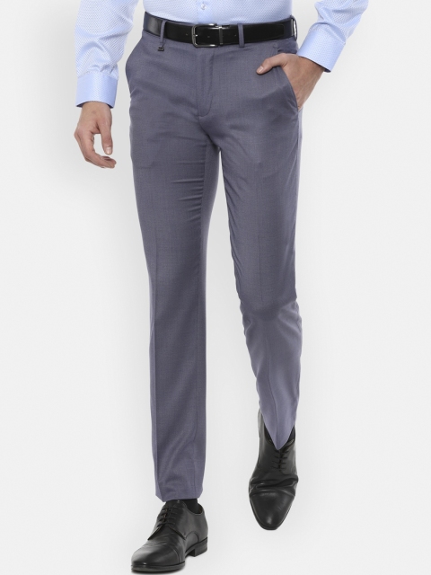 

Van Heusen Men Grey Slim Fit Trousers