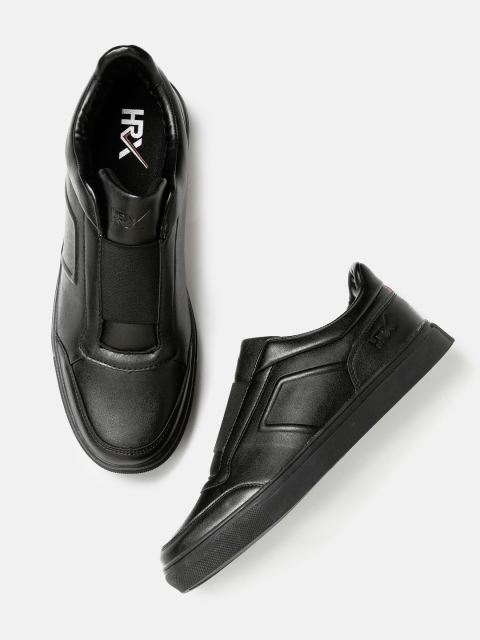 

HRX by Hrithik Roshan Men Black Slip-On City Sneakers