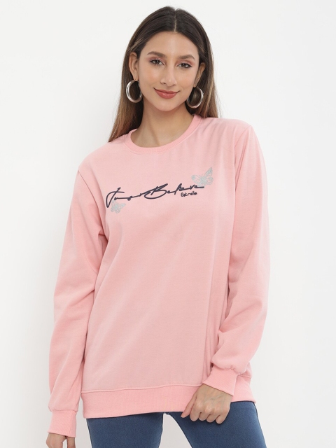 

V2 Value & Variety Women Peach-Coloured Sweatshirt