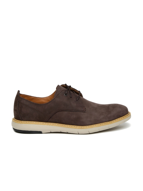 

Clarks Men Brown Nubuck Leather Casual Shoes