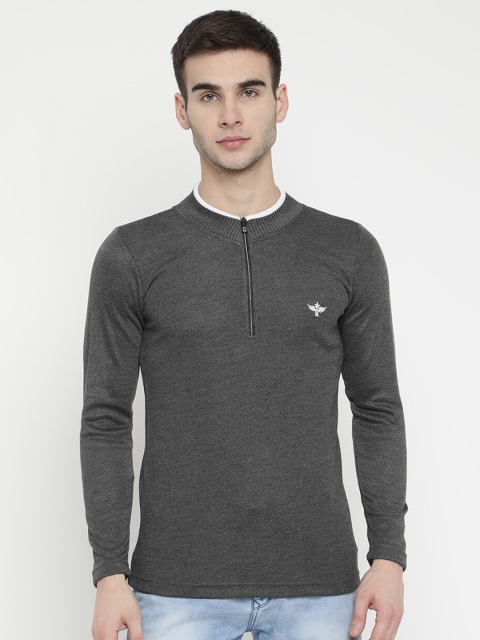 

V2 Value & Variety Men Grey Solid Pullover Sweater