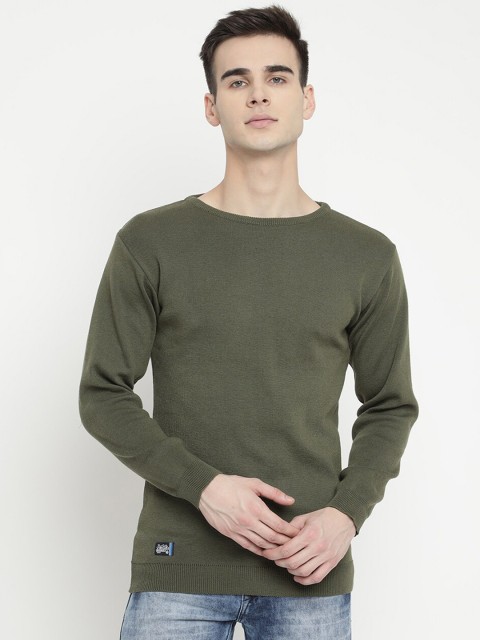 

V2 Value & Variety Men Olive Green Pullover