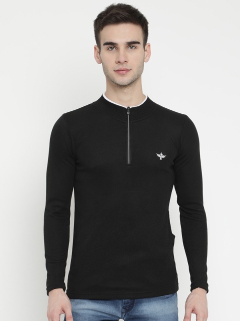 

V2 Value & Variety Men Black Solid Pullover Sweater