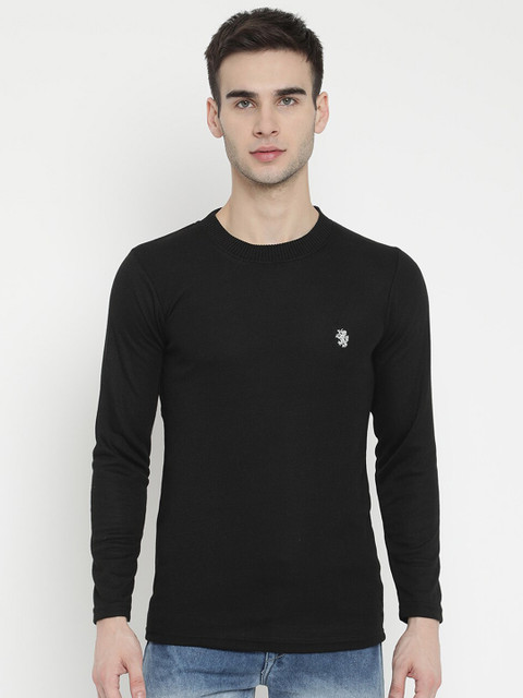 

V2 Value & Variety Men Black Solid Pullover Sweater