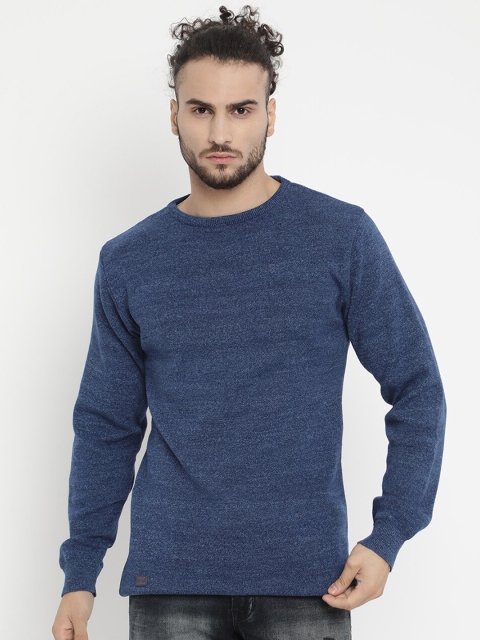 

V2 Value & Variety Men Blue Solid Pullover Sweater