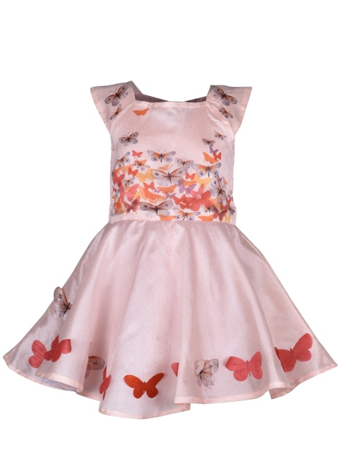 

A Little Fable Pink & Multicoloured Floral Applique Papillon Dress