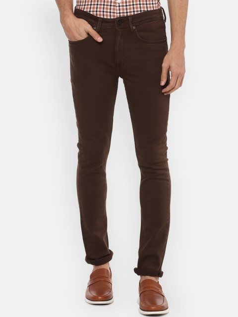 

Louis Philippe Jeans Men Brown Slim Fit Jeans