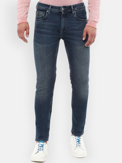 

Louis Philippe Jeans Men Navy Blue Light Fade Jeans