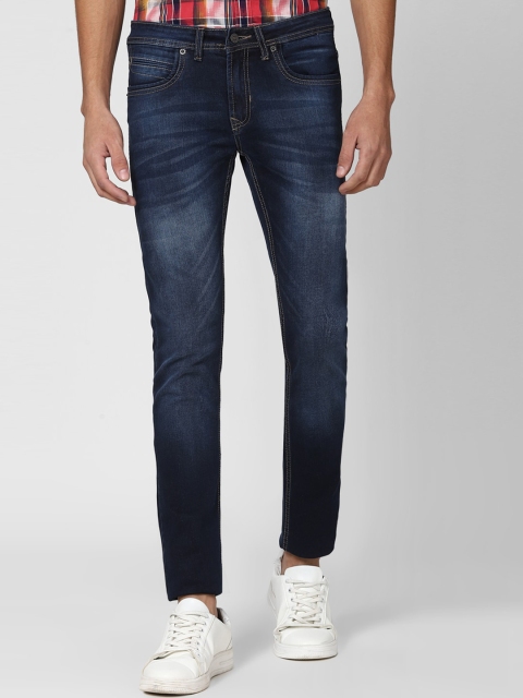 

Peter England Casuals Men Navy Blue Slim Fit Heavy Fade Jeans