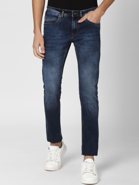 

Peter England Casuals Men Navy Blue Slim Fit Heavy Fade Jeans
