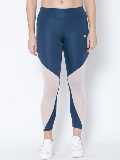 

MUSCLE TORQUE Women Teal Skinny-Fit Ankle Length Tights