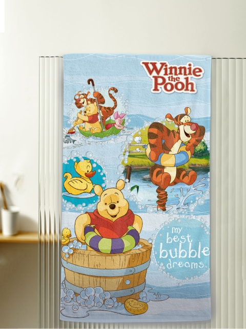 

YK Kids Blue & Red Winnie the Pooh Printed Pure Cotton Bath Towel