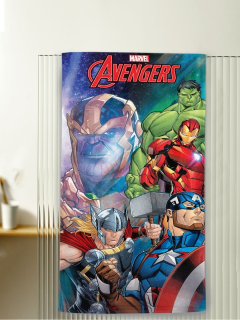 

YK Kids Blue & Red Marvel Avengers Printed Pure Cotton Bath Towel