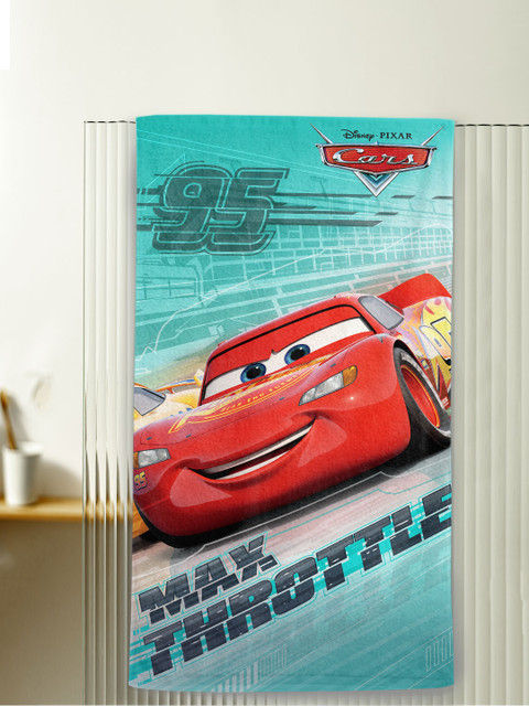 

YK Kids Blue & Red Disney Cars Printed Pure Cotton Bath Towel