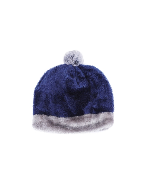 

Bharatasya Girls Blue & Grey Beanie