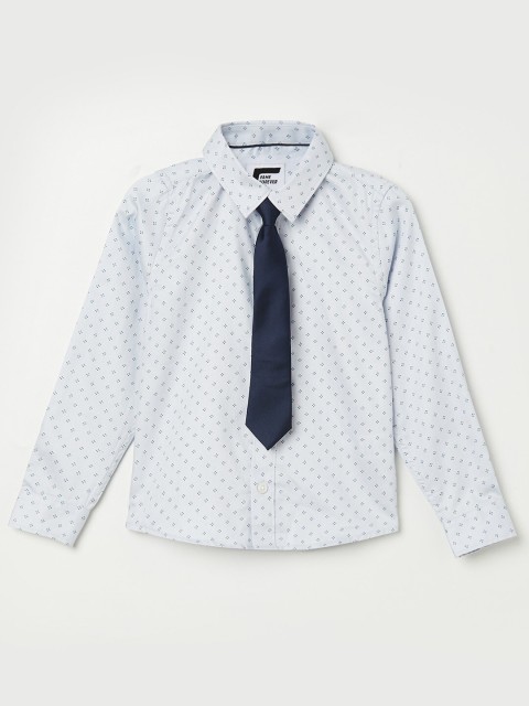 

Fame Forever by Lifestyle Boys Blue Printed Casual Shirt