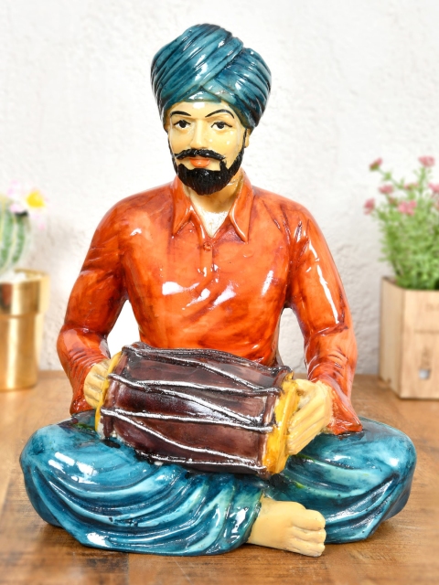 

Clasiko Orange & Blue Punjabi Man With Musical Instrument