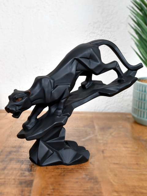 

Clasiko Black Panther On A Rock Figurine Showpiece