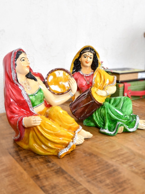 

Clasiko Set Of 2 Rajasthani Figurine, Yellow