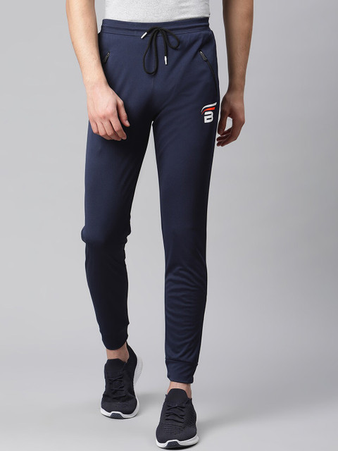

BUCIK Men Black Solid Nylon Track Pants
