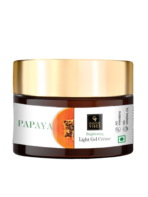 

Good Vibes Papaya Brightening Light Gel Cream, Transparent