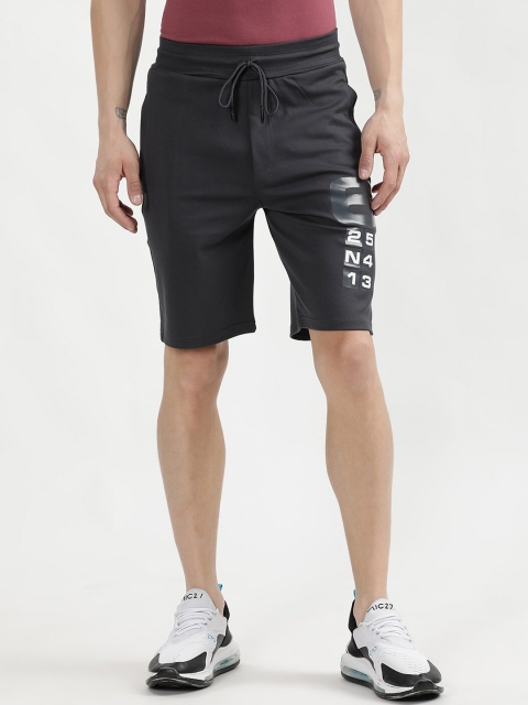 

V2 Value & Variety Men Grey Typography Printed Shorts