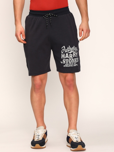 

V2 Value & Variety Men Navy Blue Typography Printed Shorts