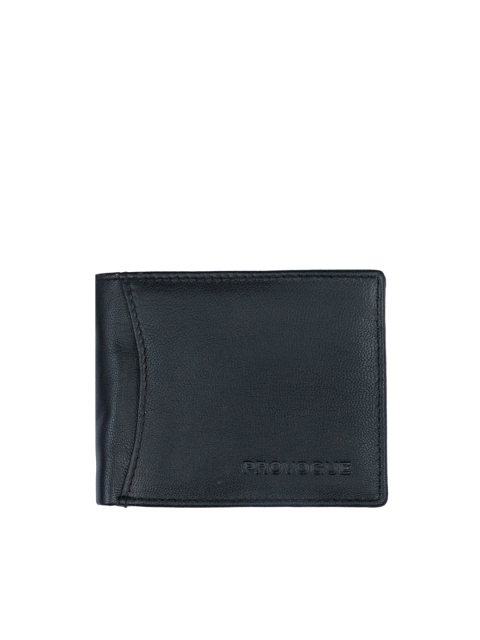 

Provogue Men Black Leather Two Fold Wallet