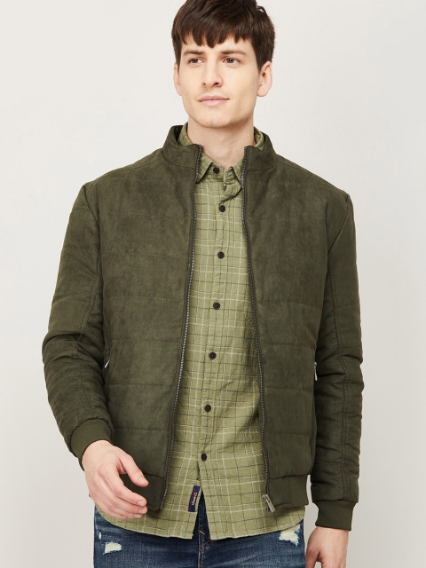 

Fame Forever by Lifestyle Men Olive Green Bomber Jacket