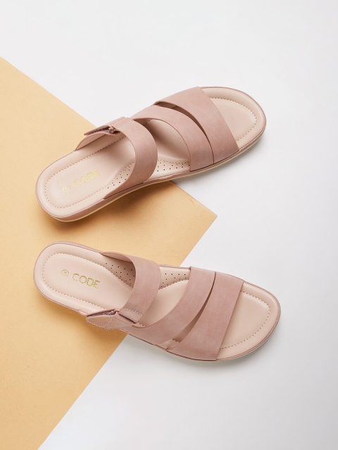 

CODE by Lifestyle Women Pink Open Toe Flats