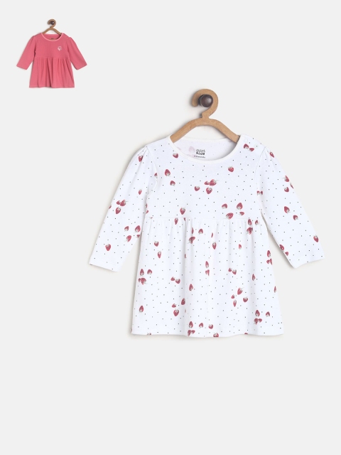 

MINI KLUB Girls White & Pink Pack Of 2 Dresses